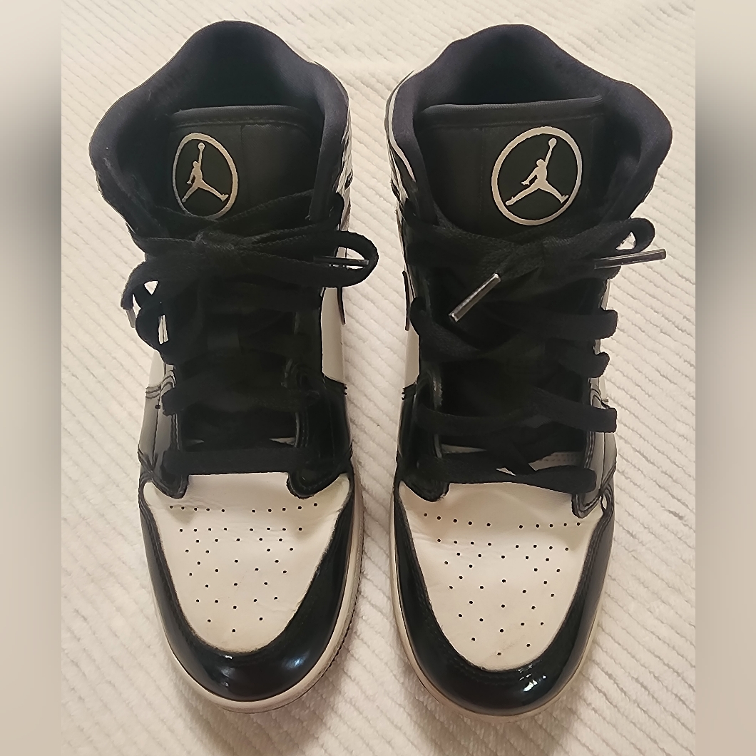 Air Jordan Black & White High-Top Sneakers